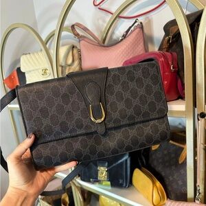 GUCCI BLACK/GRAY CROSSBODY